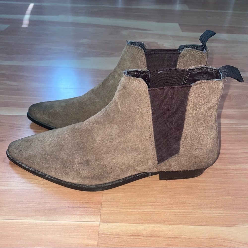 ASOS Pointed Chelsea Boots in Brown Suede size 7 - Picture 5 of 11